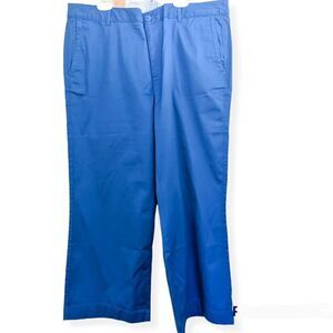 LL Bean Chinos Favorite Fit Capri Cropped Pants Blue